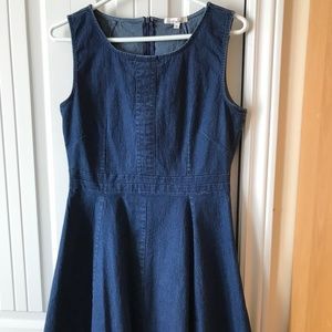 Denim fit and flare dress